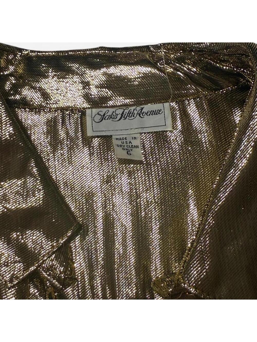 Saks Fifth Avenue Vintage Button Top Womens 6 Shoulder Pads - Picture 6 of 8